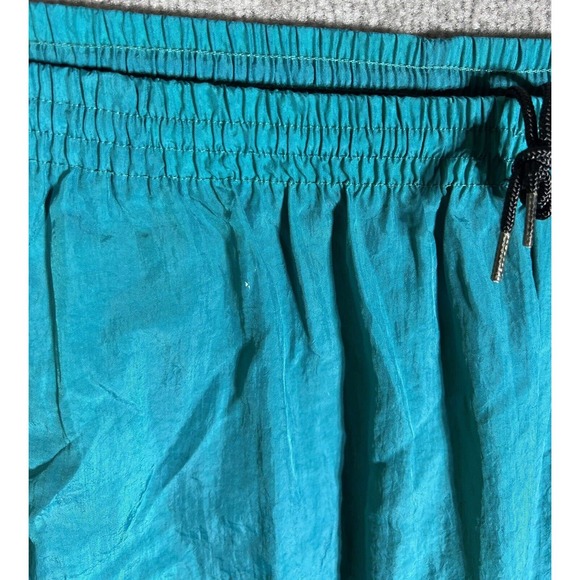 Vintage‎ Reebok Pull On Ankle Zip Jogger Track Pants Size Large Teal Pockets - Picture 10 of 16